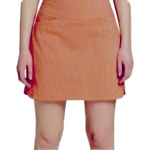 Lady Hagen Women's 17'' Sculpt Tummy Control Golf Skort Navette Orange XS NWT
